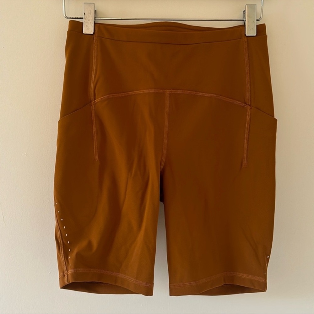 Lululemon swift speed high-rise short 8” in butternut brown